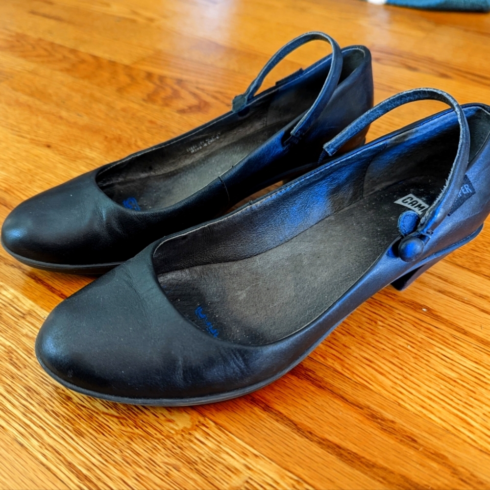 Camper women's black leather shoes